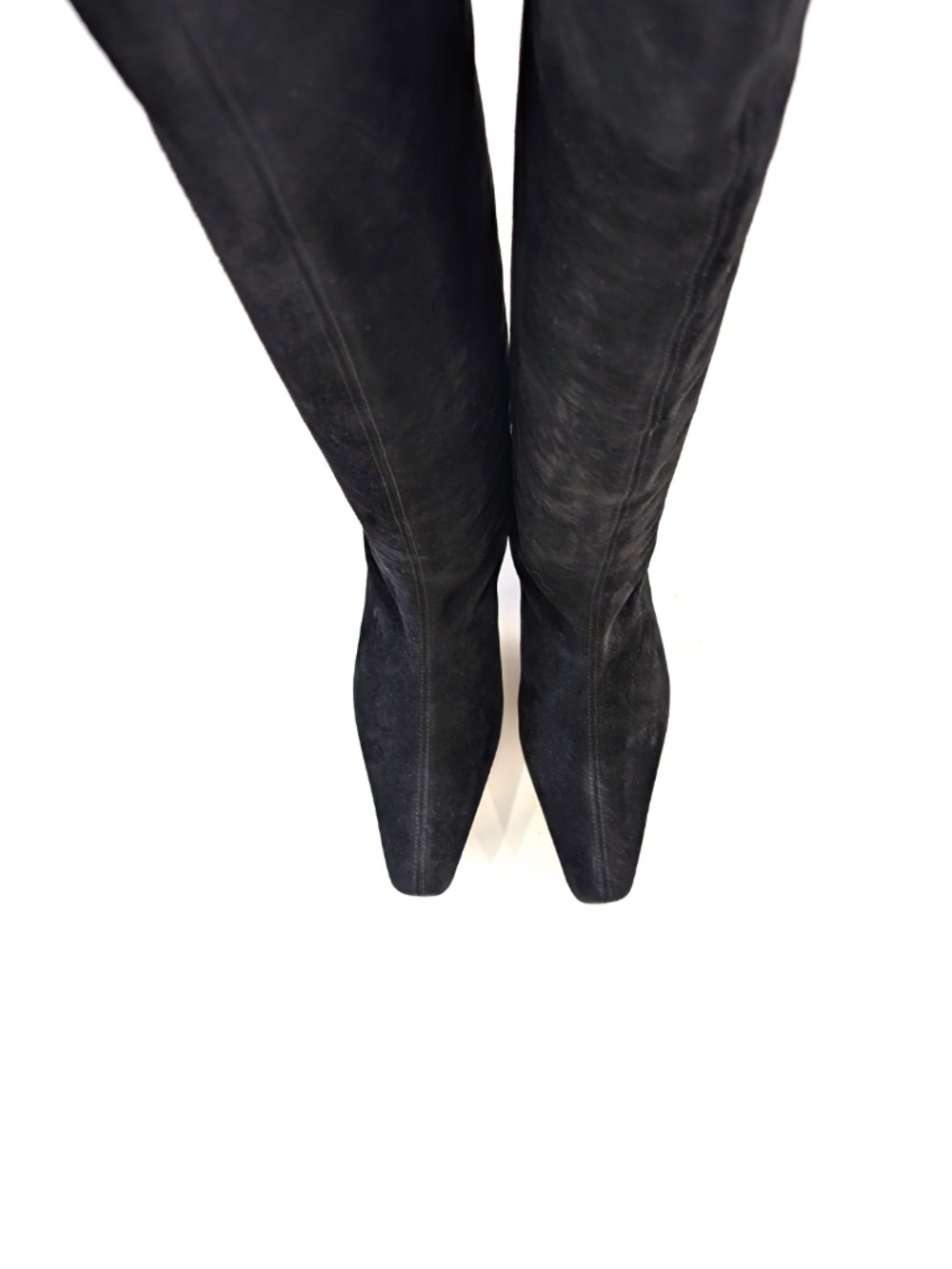 STAUD Wally Knee High Boots Black Suede Pointed Toe IT 37 US 7 NIB $495 - Picture 10 of 12